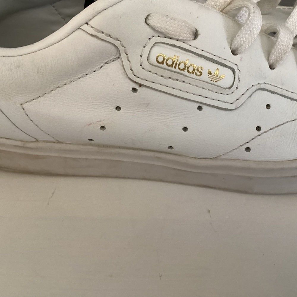 Adidas Sleek white/gold sneakers 7 - Picture 6 of 8